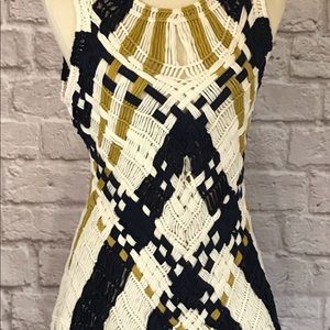 Fietsvoor2/Anthro Macramé sweater size small